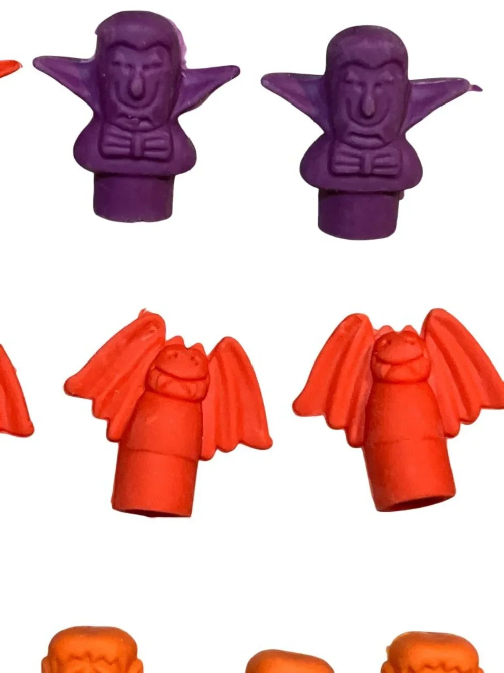 Halloween Themed Pencils and Erasers Set  Trick Or Treat Party Favors